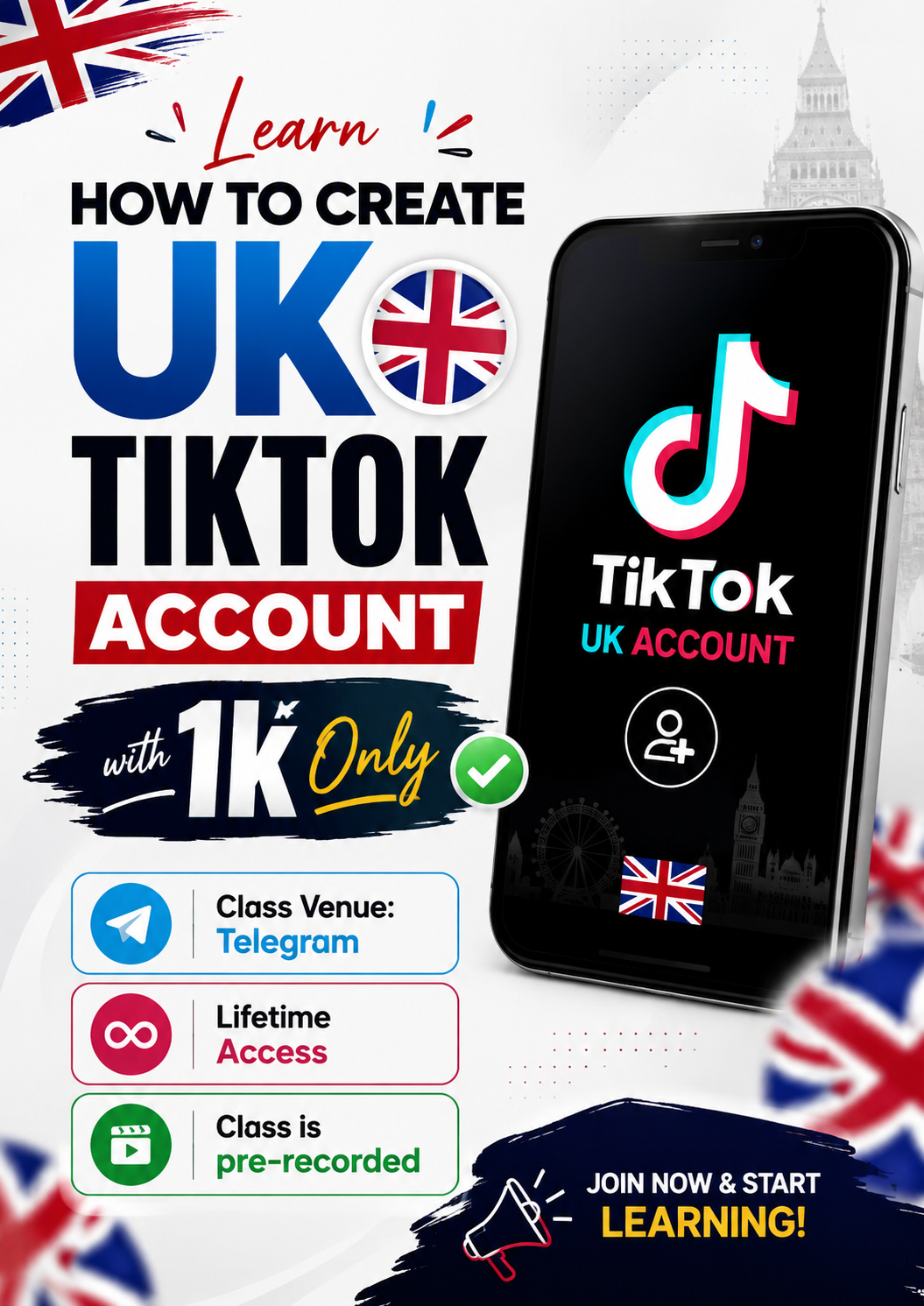 HOW TO CREATE UK TIKTOK ACCOUNT