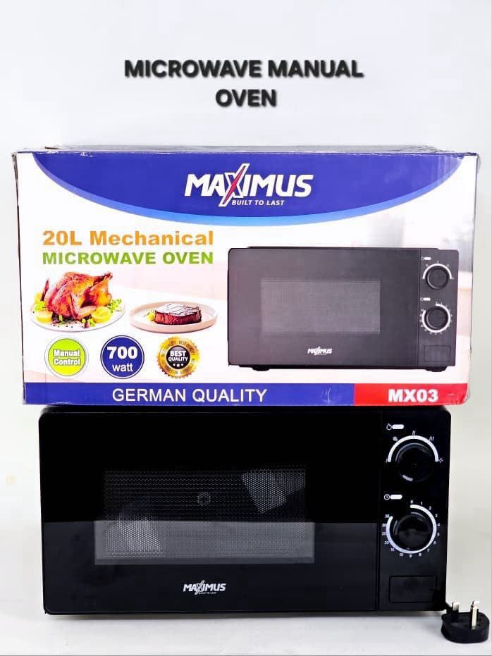 20L MAXIMUS MICROWAVE MANUAL OVEN